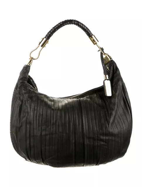 Michael Kors Collection NWT Skorpios Leather Braided Handle Hobo Shoulder Bag