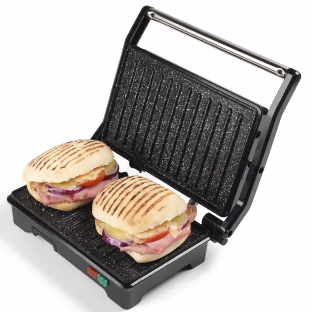 Salter Health Grill Panini Press 2in1 Sandwich Toaster Fold-Out Tabletop Grill