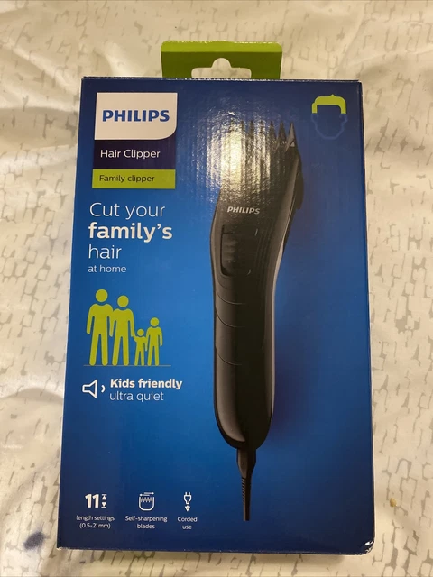 Philips Haarschneidemaschinen Herren Kinder Jungen Quiet Home Haarschneideset schnurgebunden NEU!