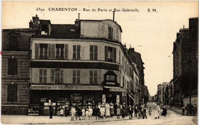 CPA AK CHARENTON - Rue de Paris et Rue Gabrielle (659754)