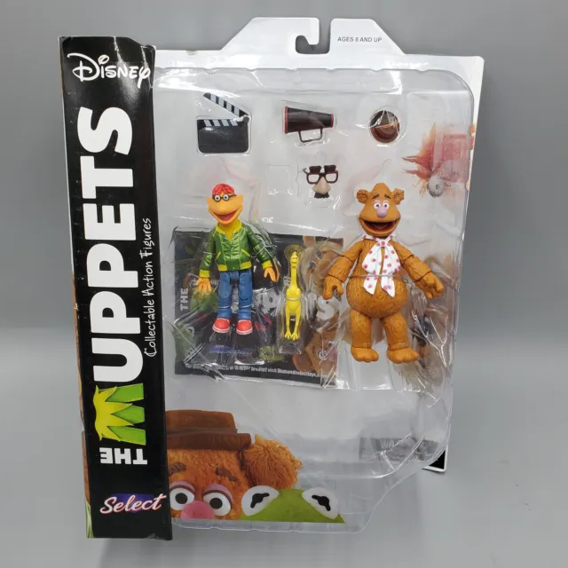 Muppets Fozzie Scooter Action Figure Playset Multi Pack Diamond Select Toys