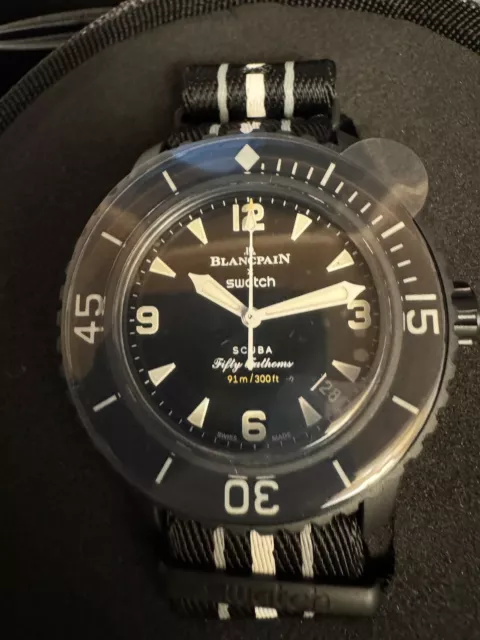 OCEAN OF STORM Blancpain x Swatch 2024 Bioceramic Scuba Fifty Fathoms