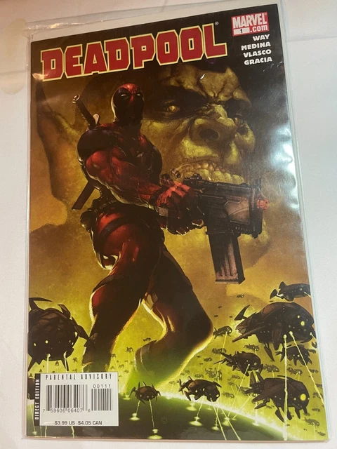 Deadpool #1 Clayton Crain Cover Secret Invasion Skrulls (2008)