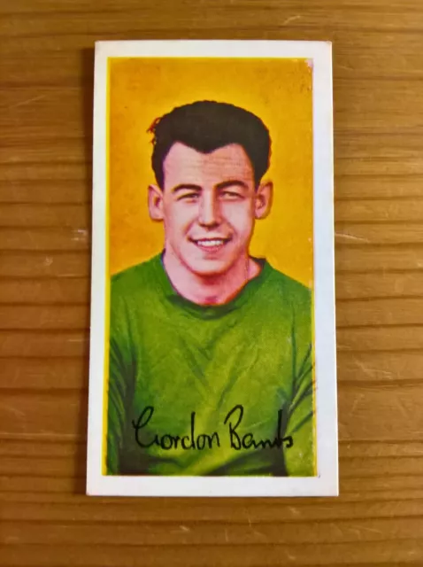 Barratt Handelskarte: Berühmte Fußballer Serie A12 Nr. 25 Gordon Banks