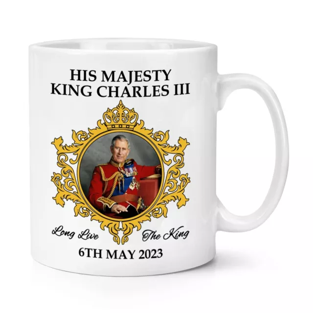 King Charles III 2023 10oz Mug Cup Kings Coronation Commemorative Gift Souvenir