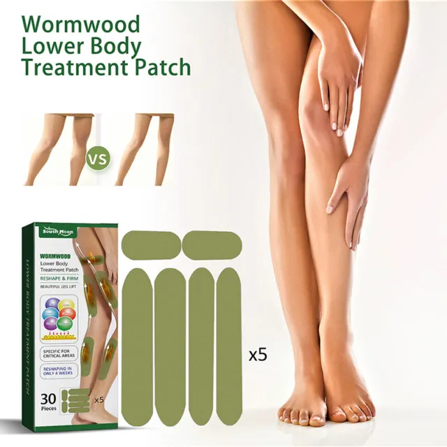 30Pcs Wormwood Patch Weight Loss Fat Burning Slimming Leg Waist Shaping StickVQ