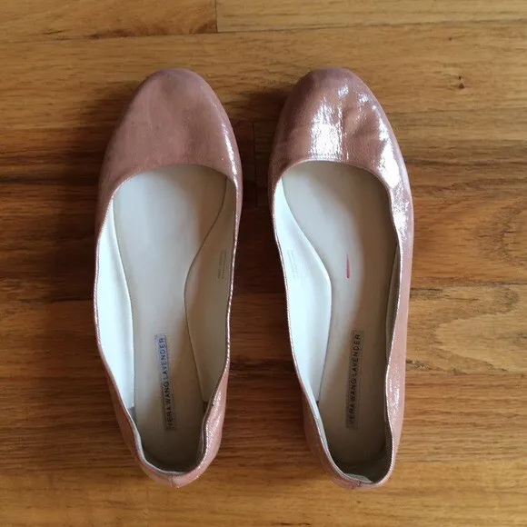 VERA WANG Lavender Label Shimmer Pink Flats 8