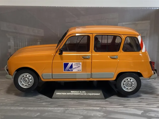 Renault 4L Gtl Dde 1978 Orange 1:18 Echelle Solido 1800110