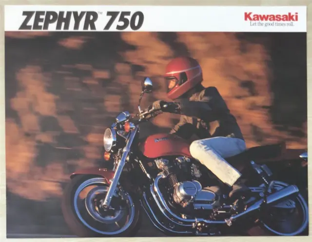 KAWASAKI ZEPHYR 750 Motorcycle USA Sales Specification Leaflet 1992 #99969-2213