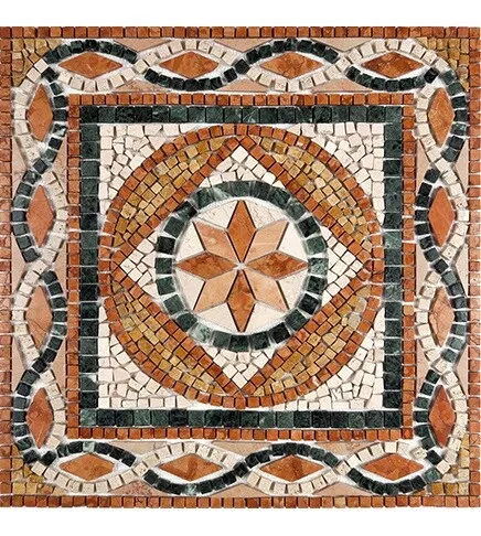 Rosone Rosoni Mosaico in marmo, per interno ed esterni, Berlino, cm.66x66