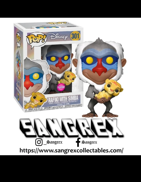 Flocked Funko Pop Disney Simba The Lion King Simba Flocked Funko