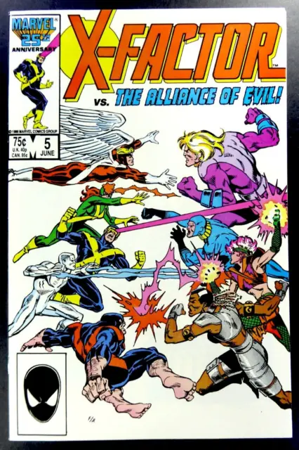 Marvel X-FACTOR (1986) #5 Key APOCALYPSE Cameo VF+ (8.5) Ships FREE!