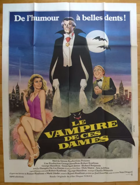 LE VAMPIRE DE CES DAMES 1979 Affiche Originale 120x160 Vintage Movie Poster