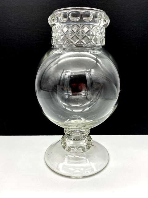Antique Tiffin Dakota Candy Drug Store Apothecary Glass Fish bowl Jar 12" No lid