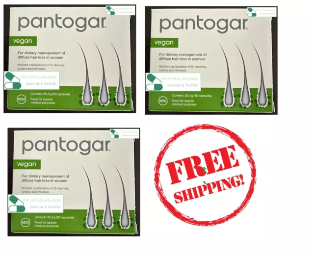 Pontogar (Pantovigr) Vegan 3X90 caps (270caps) Hair Loss Free Shipping German