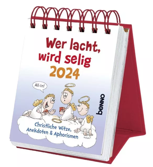 Wer lacht, wird selig 2024 Christliche Witze, Anekdoten & Aphorismen Kalender