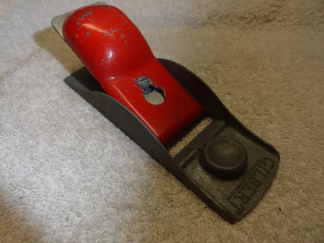 Vintage 5-3/4" Gilbert Carpenters Wood Shave Plane Vintage Woodworking Tool