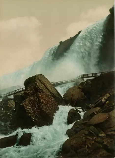 Niagara Falls.  PZ vintage photochromie photochromie, vintage photochrome  1