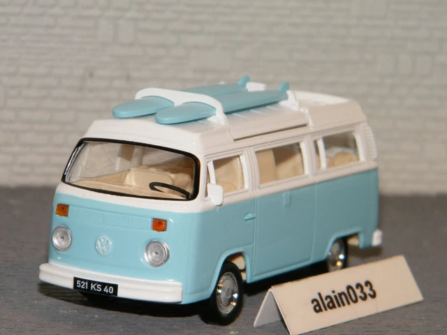 Norev 1/43 Volkswagen T2 Camper Van Vert, Miniature Diecast Neuve