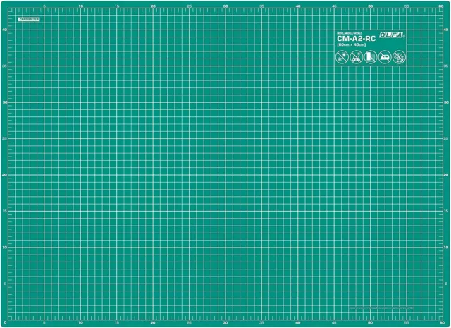 OLFA Self Healing Double Sided Cutting Mat - Select from : A1 - A2 - A3 - A4