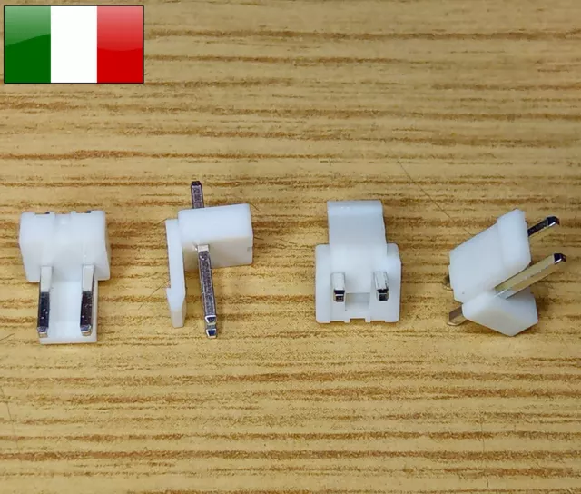20pz Connettore 2 poli VH396 maschio per PCB, Passo: 3.96 mm, JST, CONJST