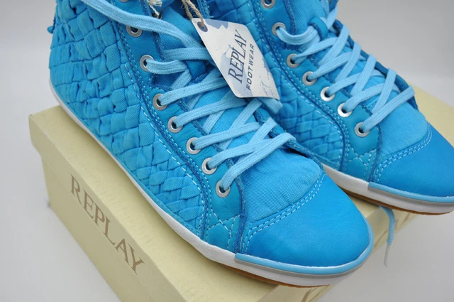 BASKET FEMME T 39 marque replay bleu Jamais port EUR 75 00