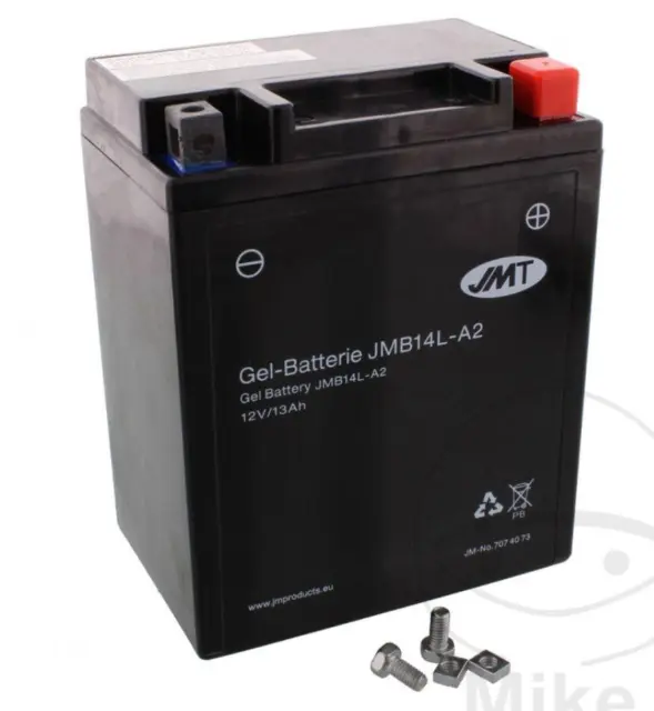 JMT Gel Batterie YB14L-A2 12 V 14 Ah 180 A 134 x 89 x 160 mm