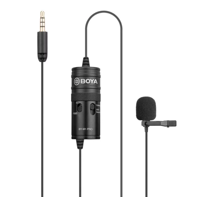 Boya BOYA BY-M1-PRO Premium Universal Omnidirectional Lavalier Microphone for Ca