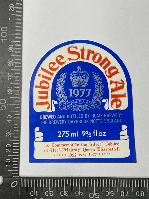 Original Beer Label #172 - Jubilee Strong Ale Queens Silver Jubilee 1977