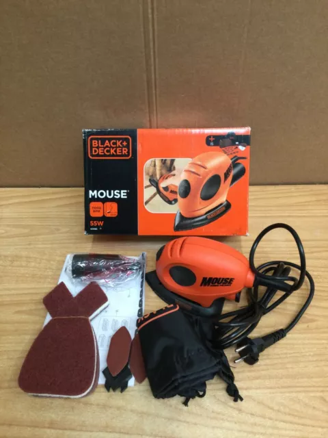 BLACK+DECKER 55 W Detail Mouse Electric Sander with Removable Quick Fit Tips and