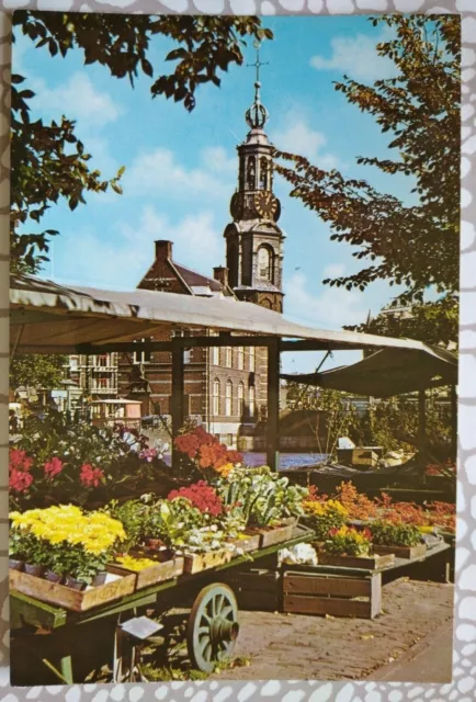 CPM " AMSTERDAM - Le marché aux fleurs du Singel