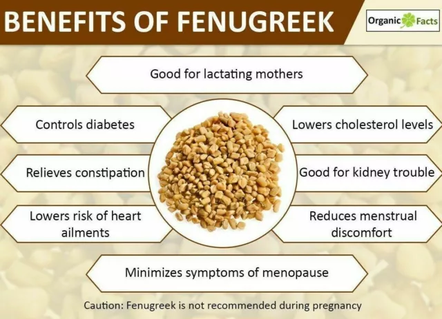 Graines entières de fenugrec moulues en poudre fine Épices naturelles de... 3