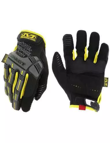 Mechanix Wear - Gants de Travail M-Pact - Gloves - Médium - Noir et Jaune