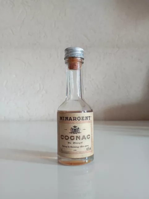 Old mini bottle cognac Minargent 3cl