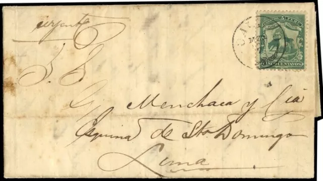 1866, Peru, 12, Brief - 1741138