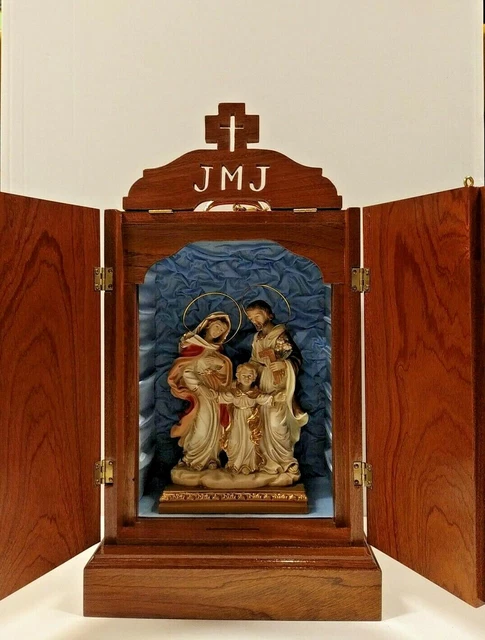 Tableau icône Sainte Famille en bois profilé | vente en ligne sur HOLYART