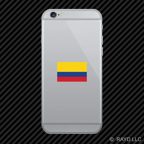 Colombian Flag Cell Phone Sticker Mobile Colombia COL CO