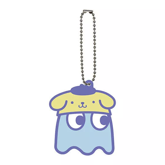 Pac - Man X Sanrio Characters Special Mascot Rubber Pendant: Purin
