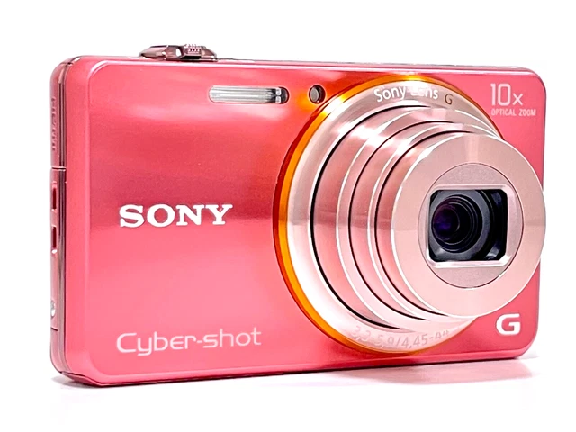 [Top Mint] SONY Digital Camera DSC-WX100 Pink Cyber-shot 10.0x Optical Zoom Box