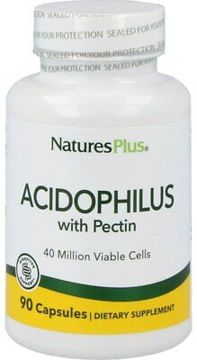 Natures Plus Acidophilus con pectina - 90 verduras Cápsulas (26,98 EUR/100 g)