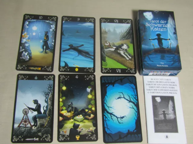 78 Arkana Tarot "Tarot der schwarzen Katzen" Wahrsagen  Mystik Orakelkarten