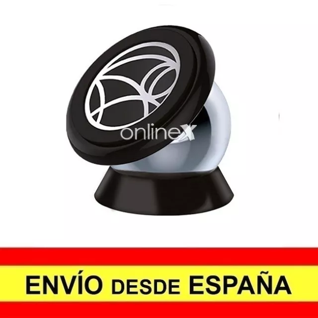 Soporte Móvil Imán Coche Salpicadero Rotación 360° Entrega 48/72h a2990