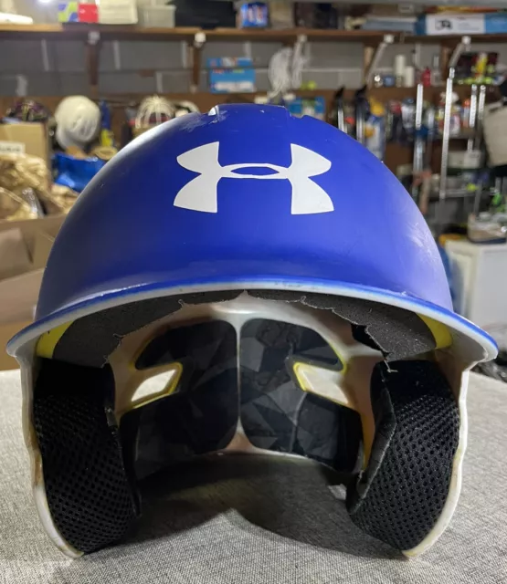 🔥 Under Armour • Baseball Helmet • UABH2 100 •  Blue & White • 6 1/2 - 7 1/2