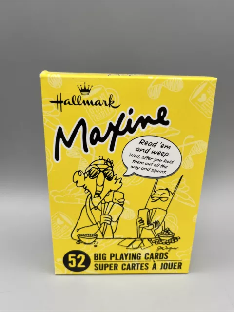 Maxine Big Playing Cards 52 Different Maxine Jokes 3 1/2" x 5" Hallmark