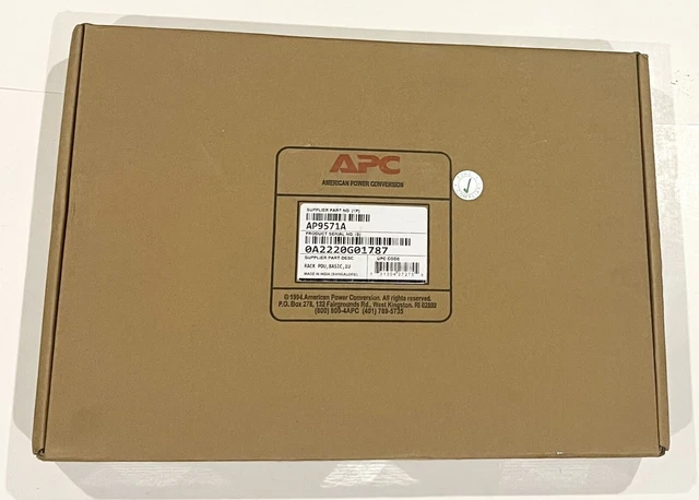 APC by Schneider Electric AP9571A APC Basic Rack 10-Outlets, Sealed Box.