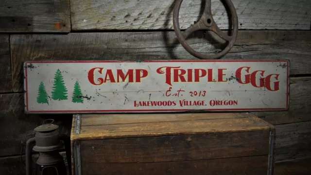 Custom Lodge or Campgrounds Sign - Rustic Hand Made Vintage Wood Sign