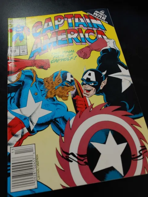 ⭐️ CAPTAIN AMERICA #408 Infinity War (newsstand)(1992 MARVEL Comics) FN/VF Book 2
