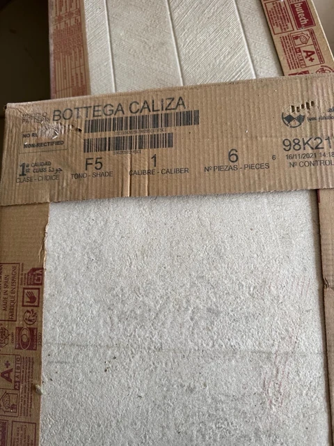Per Box Rrp PORCELANOSA BOTTEGA CALIZA Tiles 300mm x 600mm Price Per Box RRP £90 £ ...