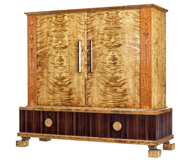 Swedish Art Deco Burr Birch Cabinet