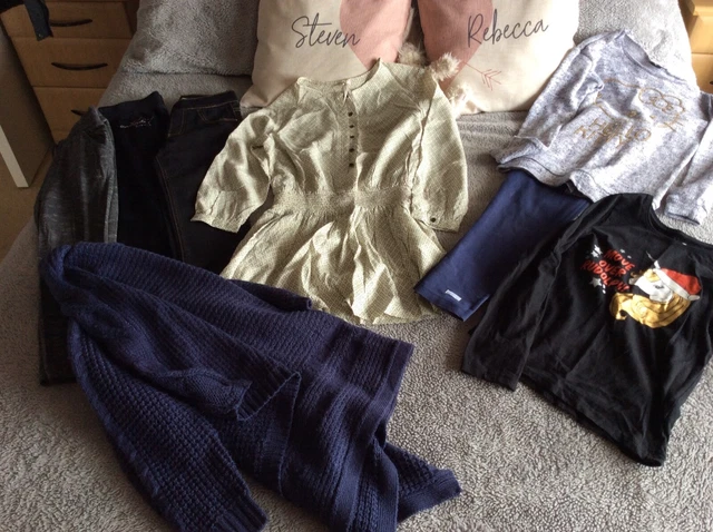 Girls Age 8-9 years Bundle Next Bluezoo Pineapple Jeans Cardigan Leggings Top